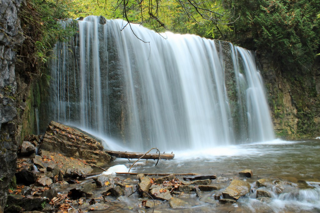 Photo taken from the bottom of Hoggs Falls looking up
