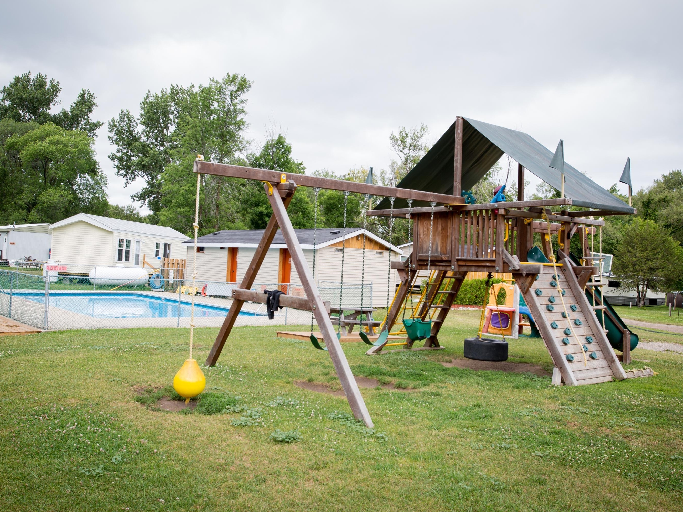 Play and Pool area at Craigleith Carefree RV Resort