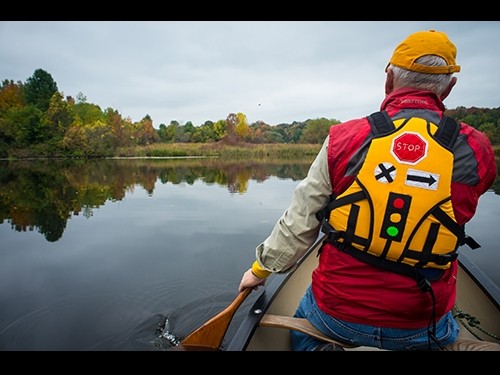 Paddler with lifejacket