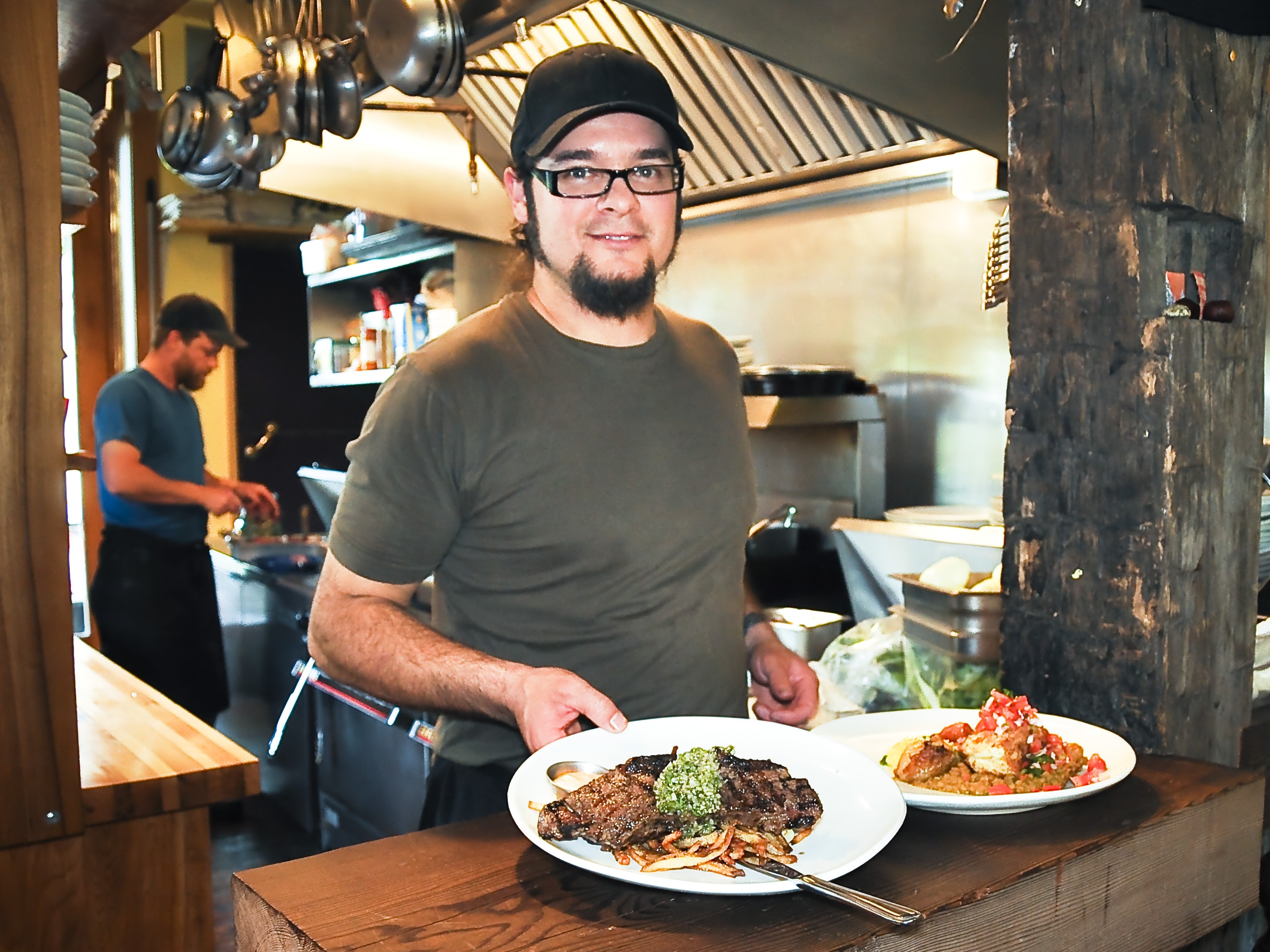 chef Shawn Adler at the Flying Chestnut Kitchen