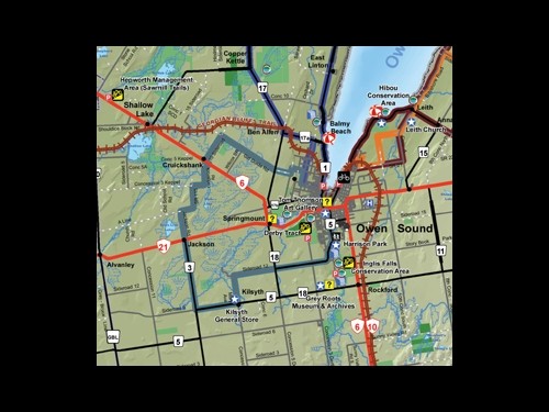 Owen Sound Girl Guide Cycling Route
