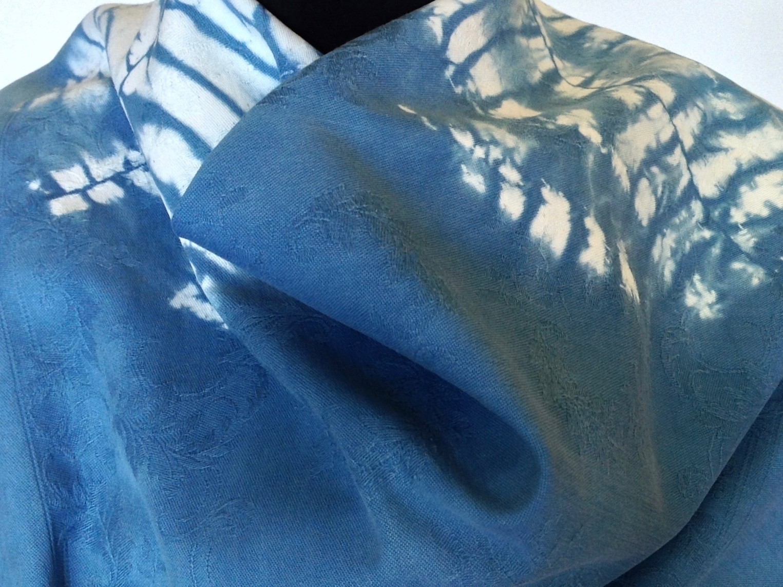 Natural dyes on up-cycled linen napkins make them sustainable and give used items a new life.