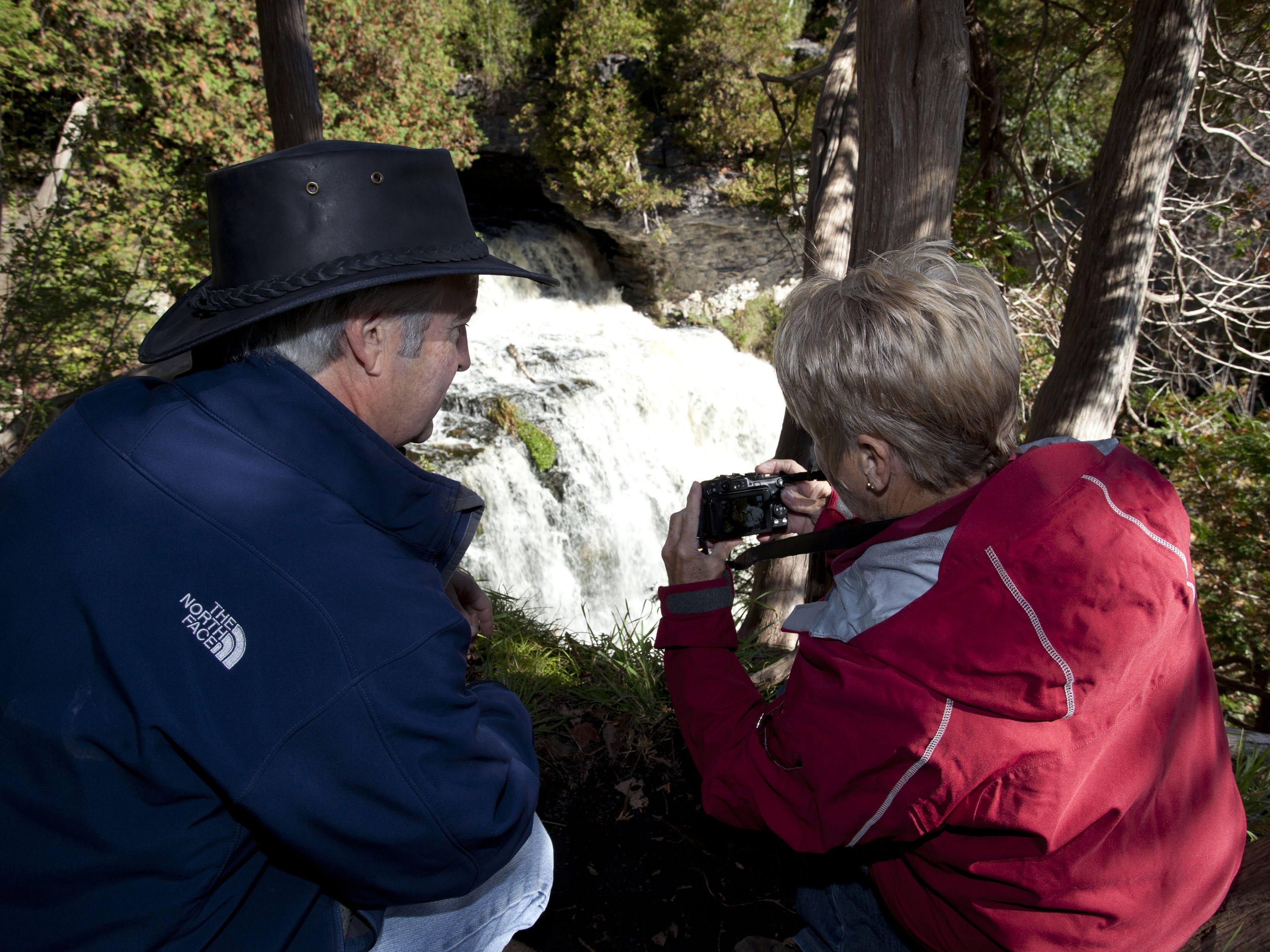 Jones Falls, a 12 metre water fall over the niagara escarpment.