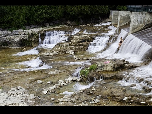 Swimmer in McGowan Falls