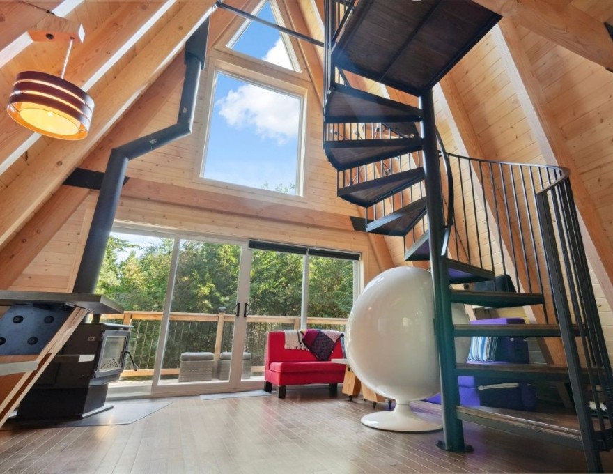 The Spruce Peak A-Frame Interior