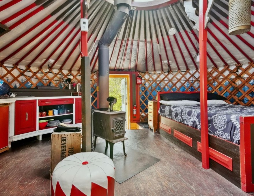 The Scarlet Yurt Cabin Interior