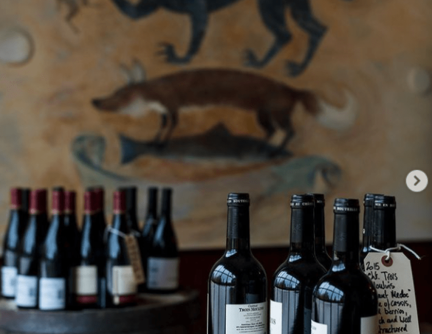 Photo of wine on barrels