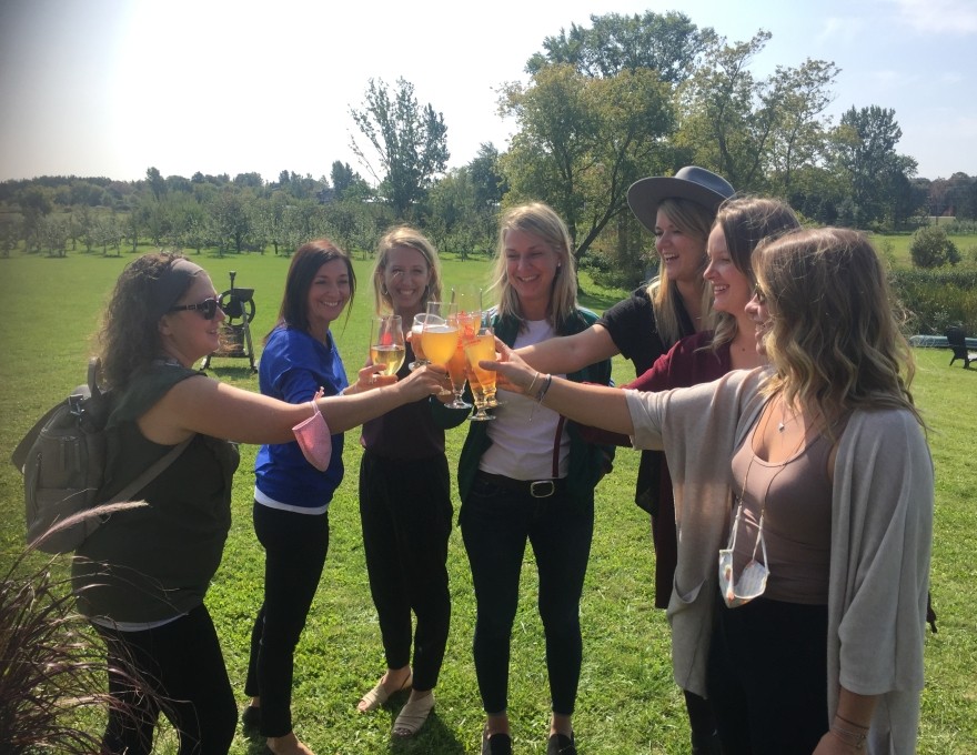 Cider sampling at Duntroon Cyder House