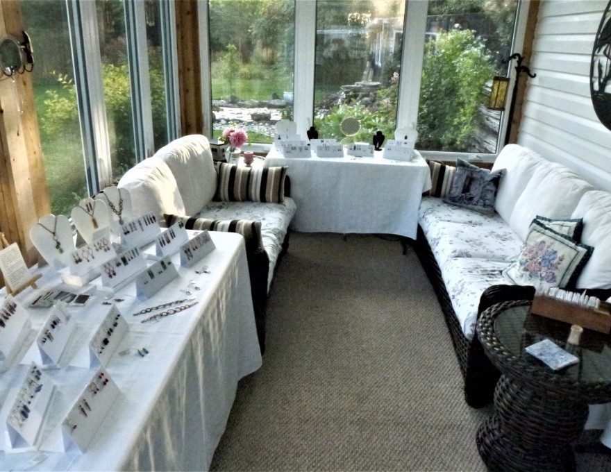 A relaxing and inviting space to browse the one of a kind adornments made by my hands - for you!