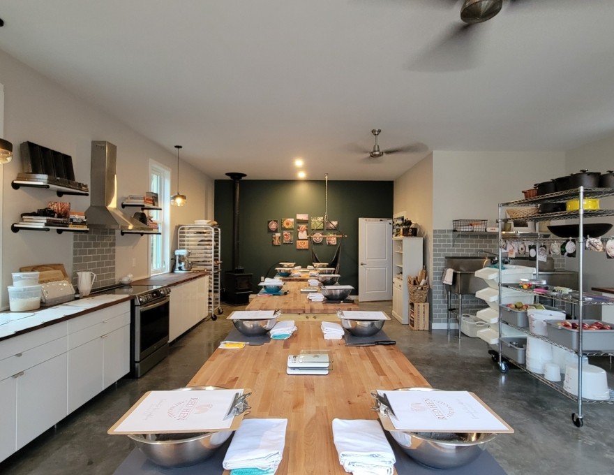 Interior of Red Hen Artisanale building