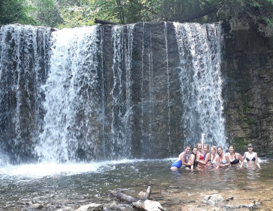 One of the stunning waterfalls on our tours
