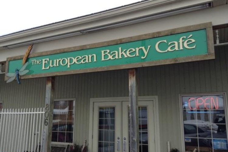 The European Bakery Café The European Bakery Café front sign