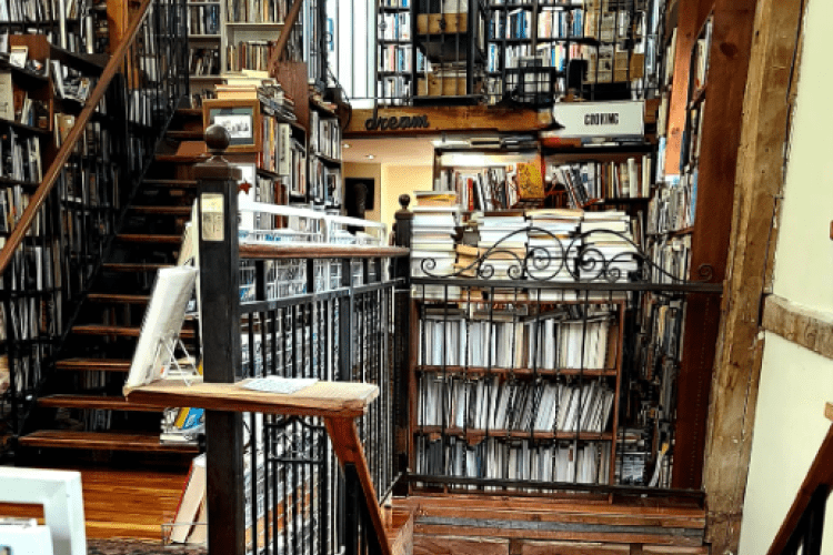 Great Books & Café Book Shelves at Great Books & Café