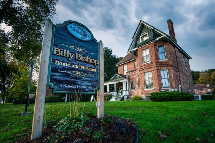 Billy Bishop Museum  Billy Bishop Museum sign
