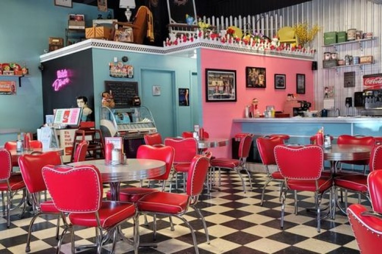 Elsie’s Diner  the interior of Elsie’s Diner