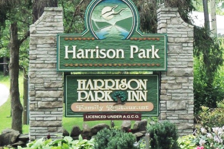 Harrison Park  Harrison Park sign