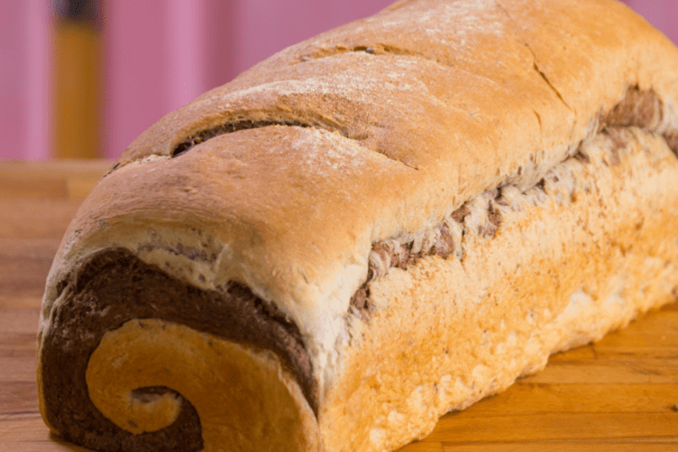 a loaf of fresh bread