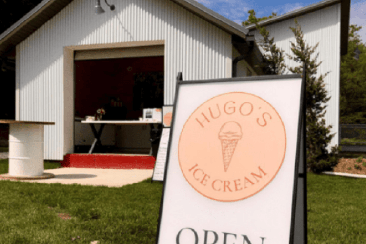 The front of Hugo’s Ice Cream
