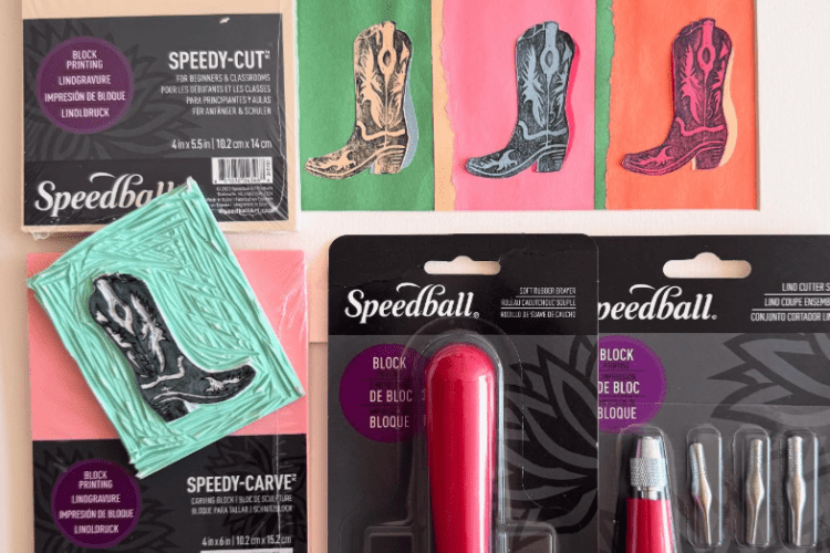Assorted arts supplies