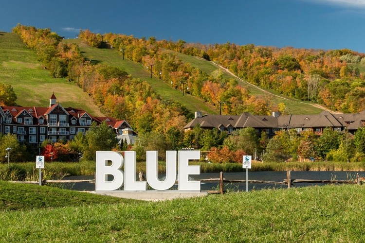 ski hills during the fall