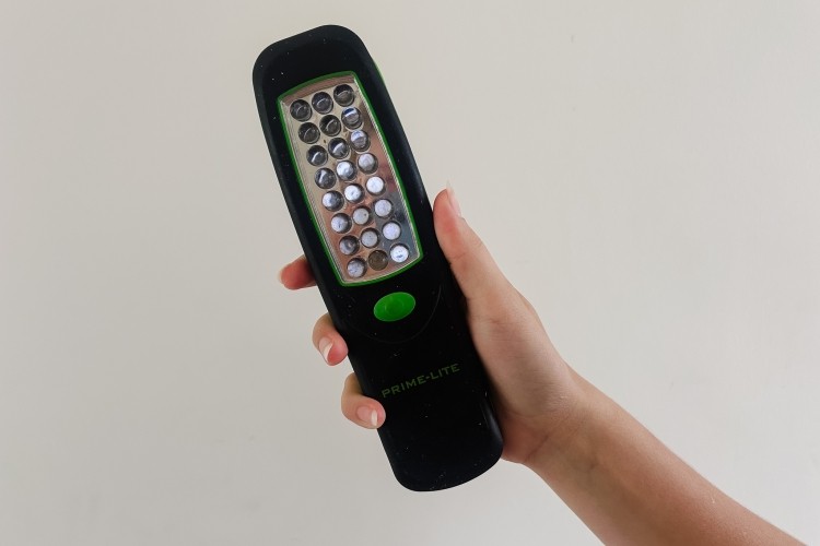 Someone holding flashlight