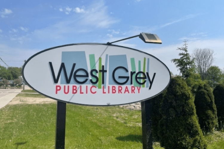 West Grey Public Library sign 