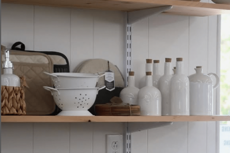 shelf with various giftware