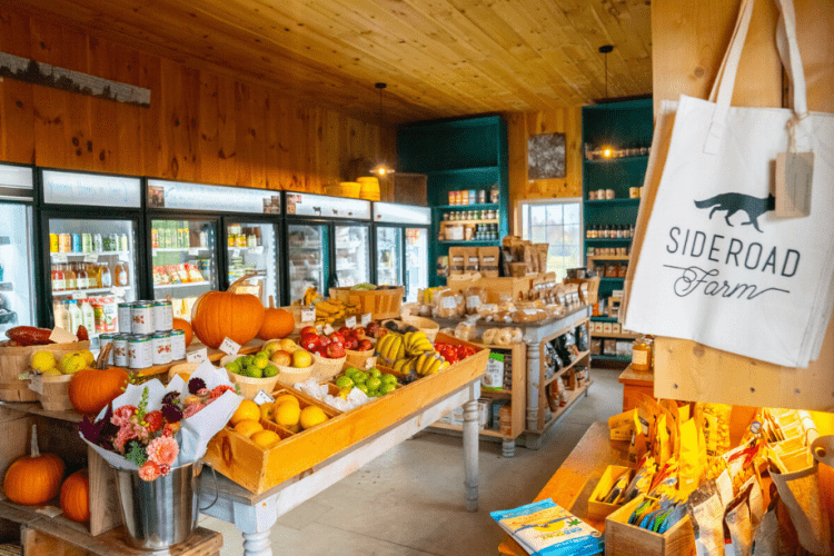 interior of a farm store 