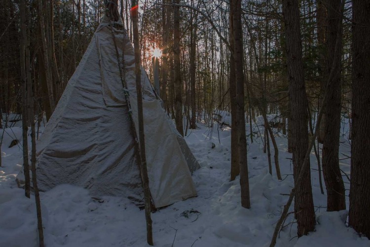 Winter camping