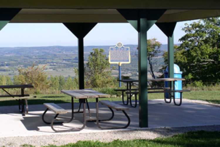 On the perfect day, you can see 8 miles of the beautiful Beaver Valley.