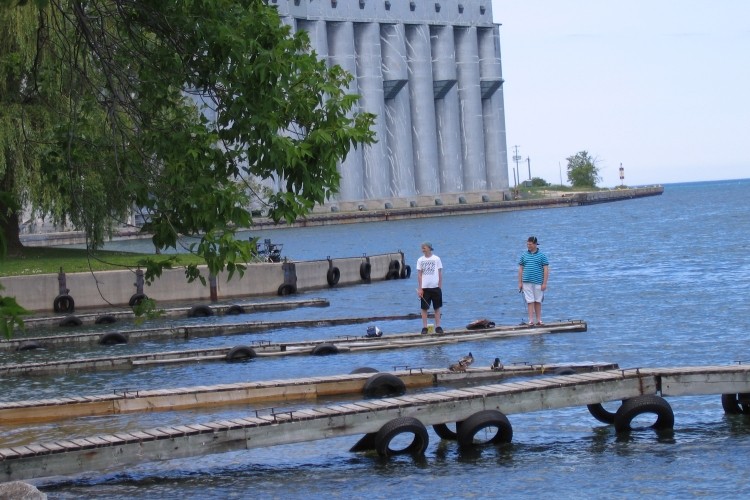 Westside Boat Launch in Owen Sound harbour.