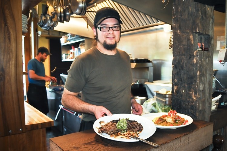 chef Shawn Adler at the Flying Chestnut Kitchen