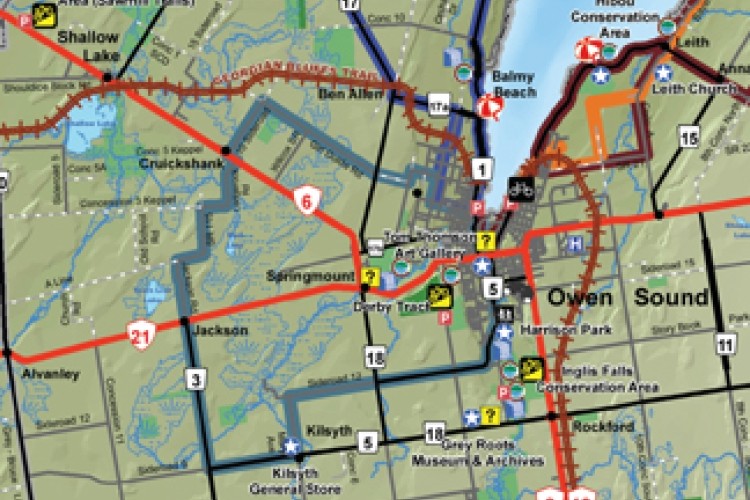 Owen Sound Girl Guide Cycling Route