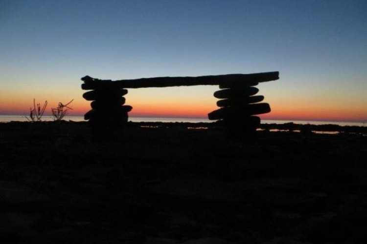 Sunrise on the shoreline