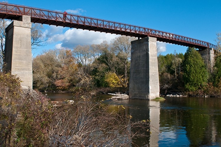 Bridge on Hanover trail system