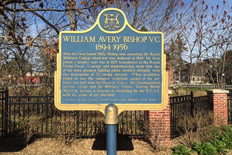 William Avery Bishop plaque