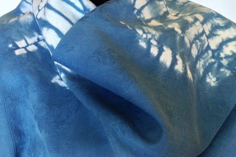 Natural dyes on up-cycled linen napkins make them sustainable and give used items a new life.