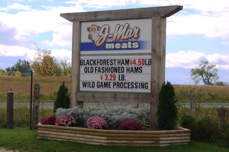 Photo of J-Mar Custom Meats sign