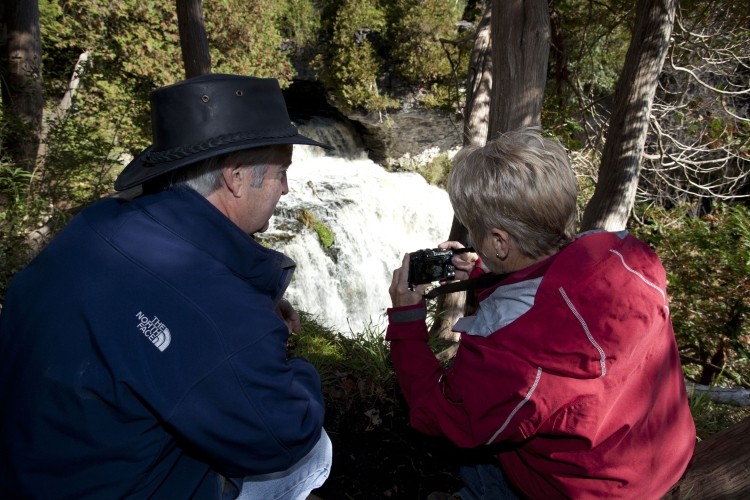 Jones Falls, a 12 metre water fall over the niagara escarpment.