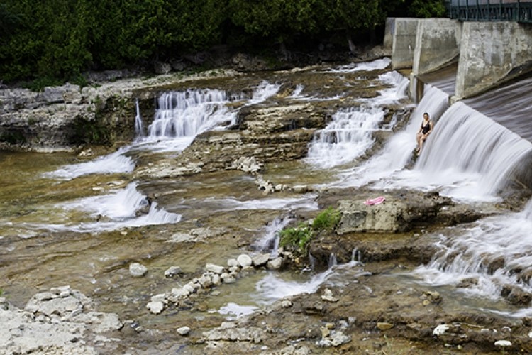 Swimmer in McGowan Falls