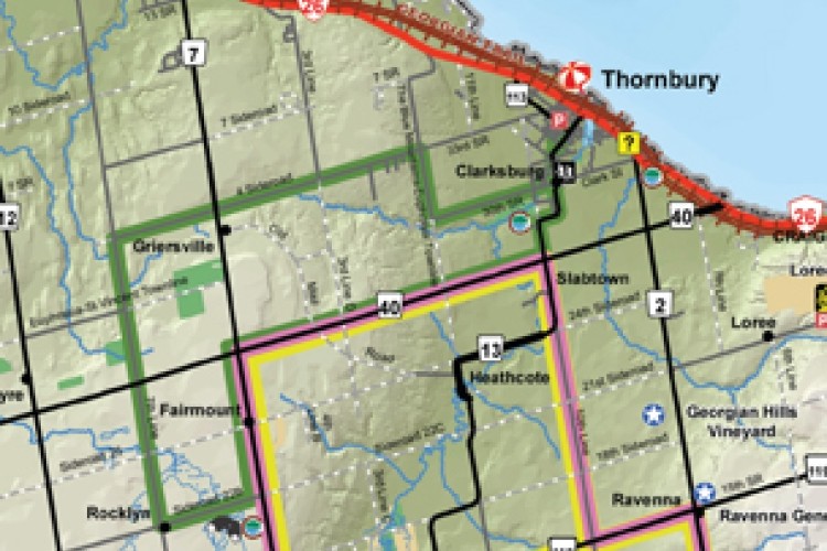 Map of Nooner route