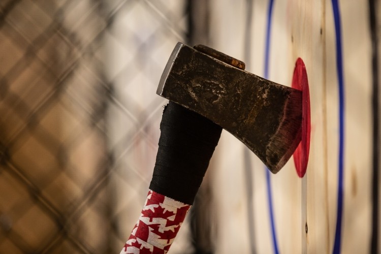 Axe in a target