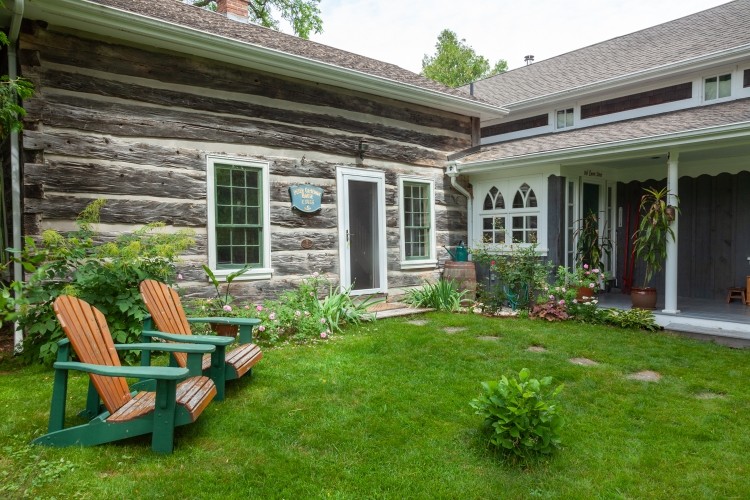 Exterior view of Leith Log Cabin