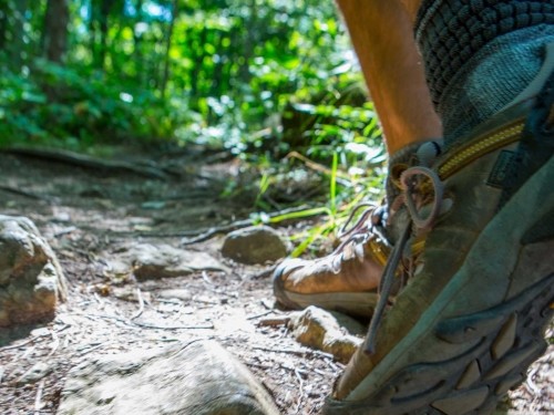 hiking boots on the bruce trail