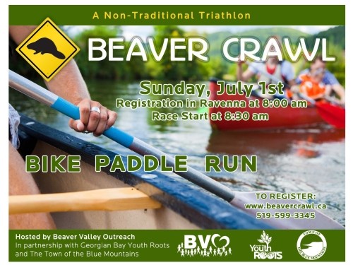 Beaver Crawl Bike - Paddle - Run for fun