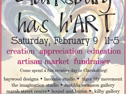 Clarksburg has h'ART Feb. 9