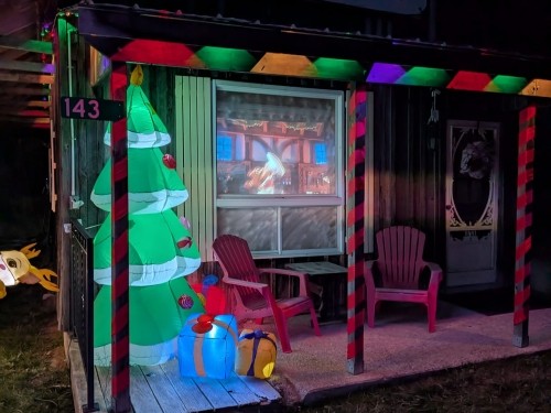 Santa's elves working at The Falls Inn Walters Falls