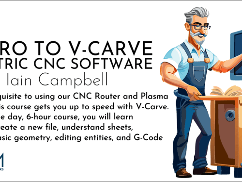 Learn the fundamentals of V-Carve, the software that powers CNC design for both routers and plasma cutters. Guided by Iain Campbell, CNC Manager at Upper Canada Stretchers, this course introduces you to the essential functions needed to take a design from screen to machine. Through hands-on practice, you’ll gain the confidence to create, edit, and prepare projects for CNC production.