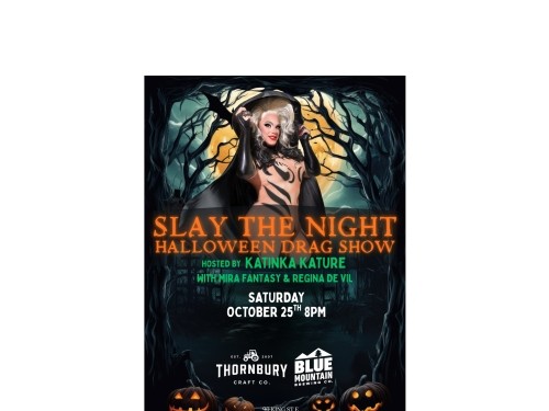 Halloween Drag Show event poster with details