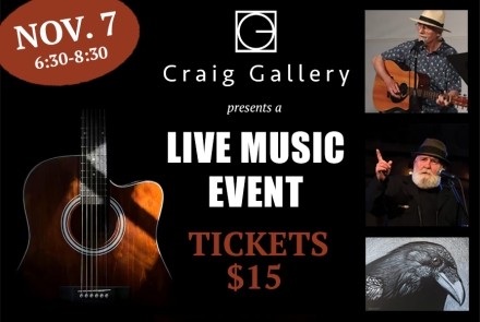 Live Music Event presented by Craig Gallery.